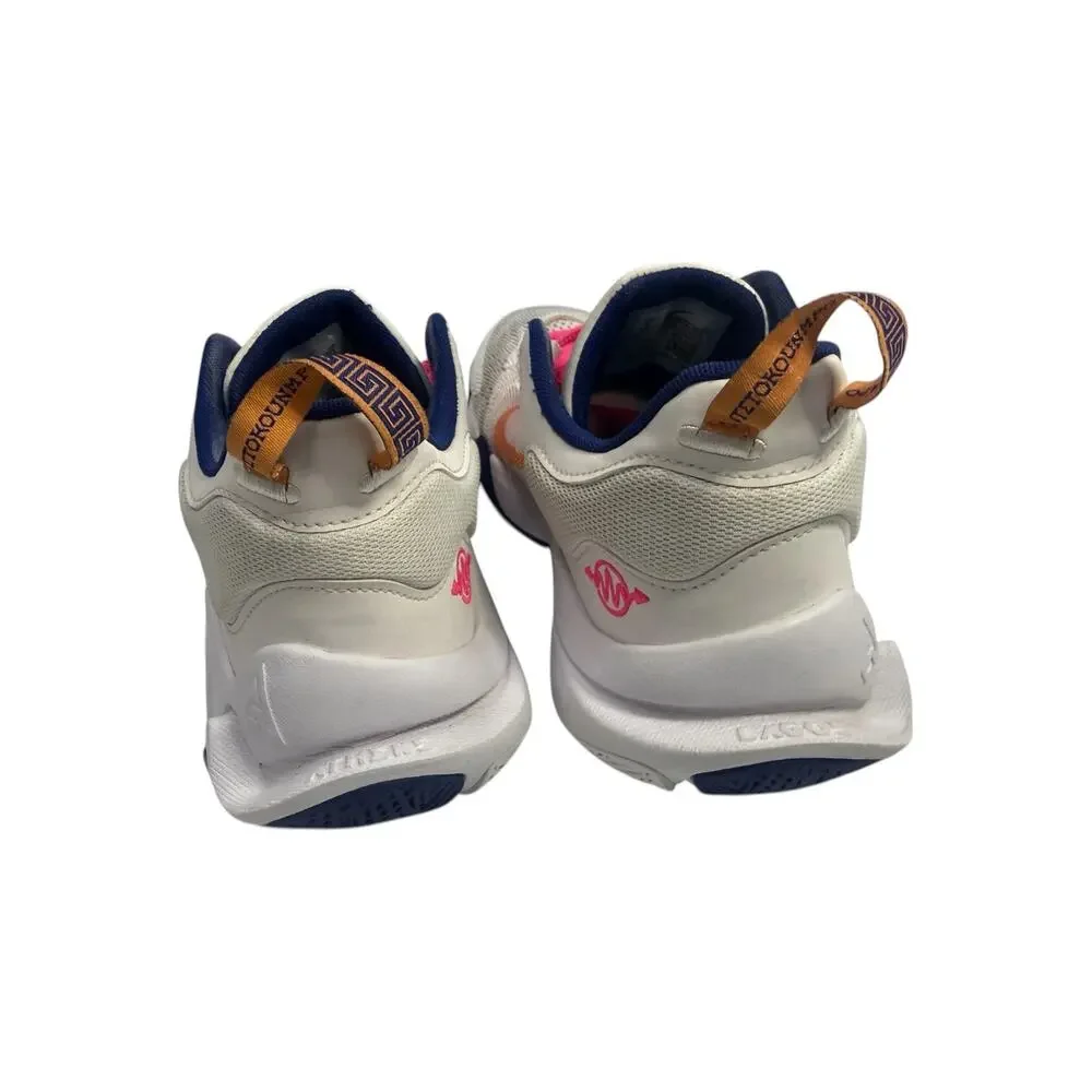 NWOT Nike Giannis Immortality Sneakers White Pink Blue Sz‎ 8.5